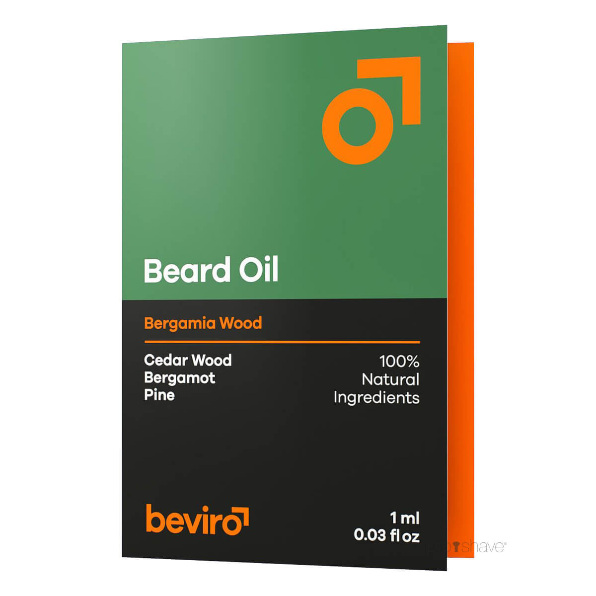 Se Beviro Beard Oil, Bergamia Wood, Sample, 1 ml. hos Proshave