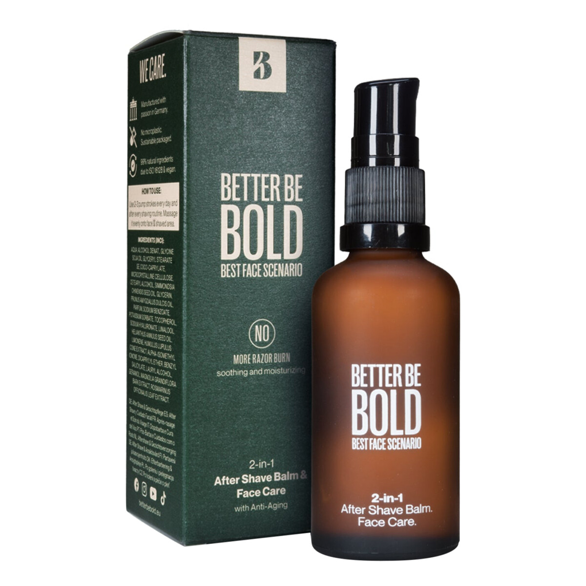 Better Be Bold Best Face Scenario, 2in1 Aftershave Balm & Face Cream, 50 ml.