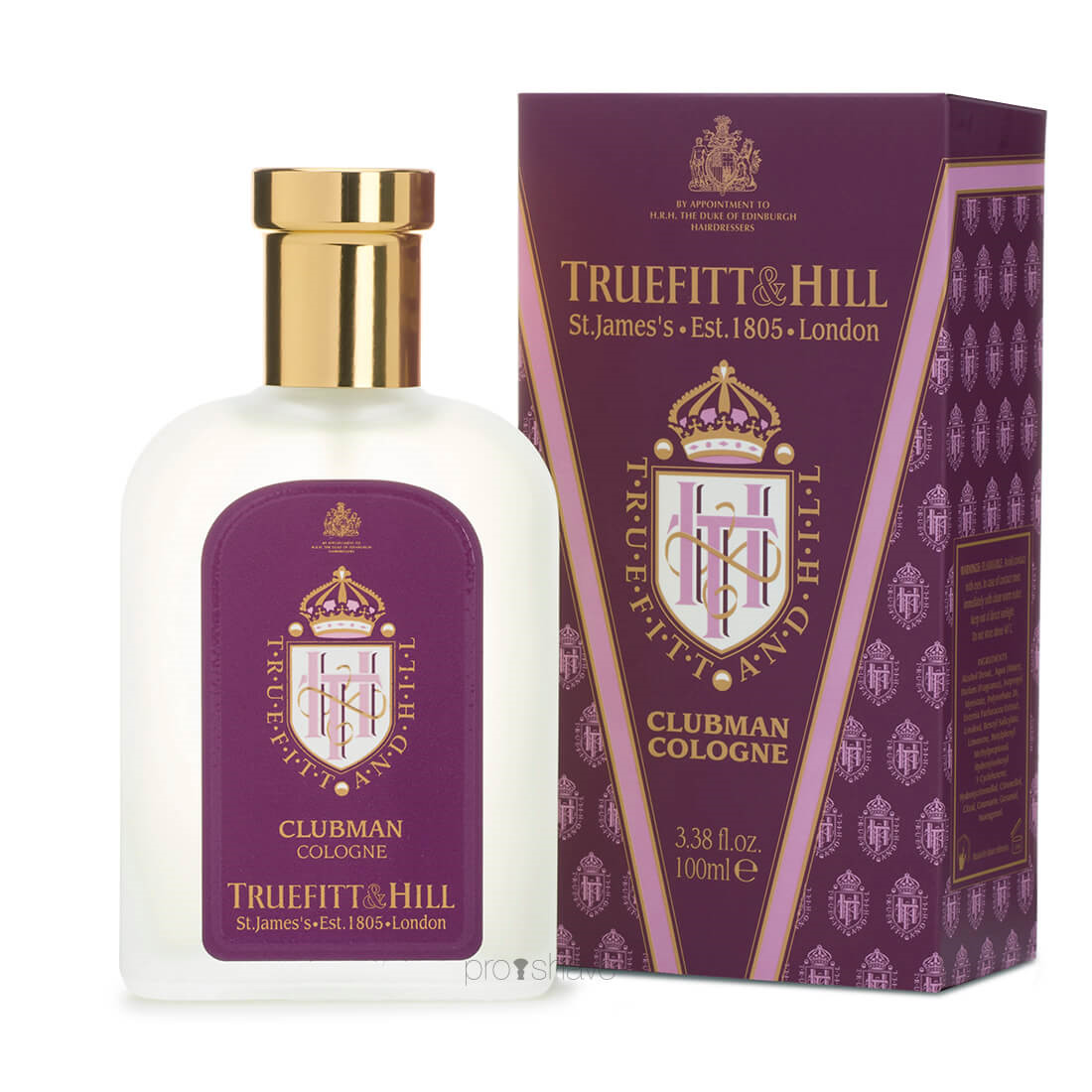 Se Truefitt & Hill Cologne, Clubman, 100 ml. hos Proshave