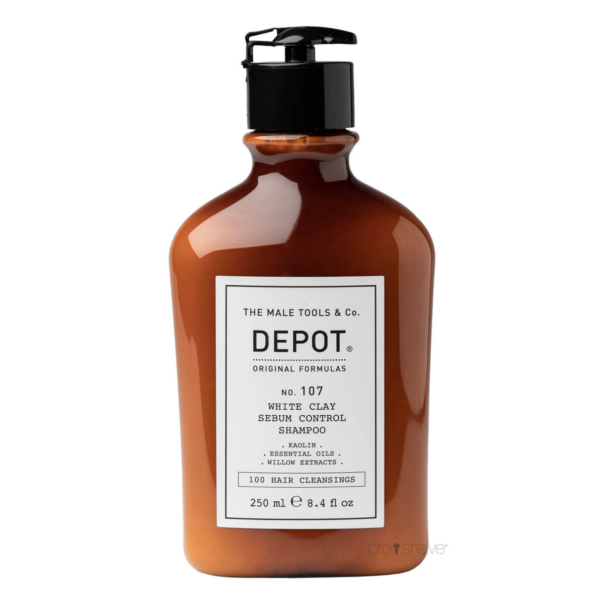 Se Depot White Clay Sebum Control Shampoo, No. 107, 250 ml. hos Proshave