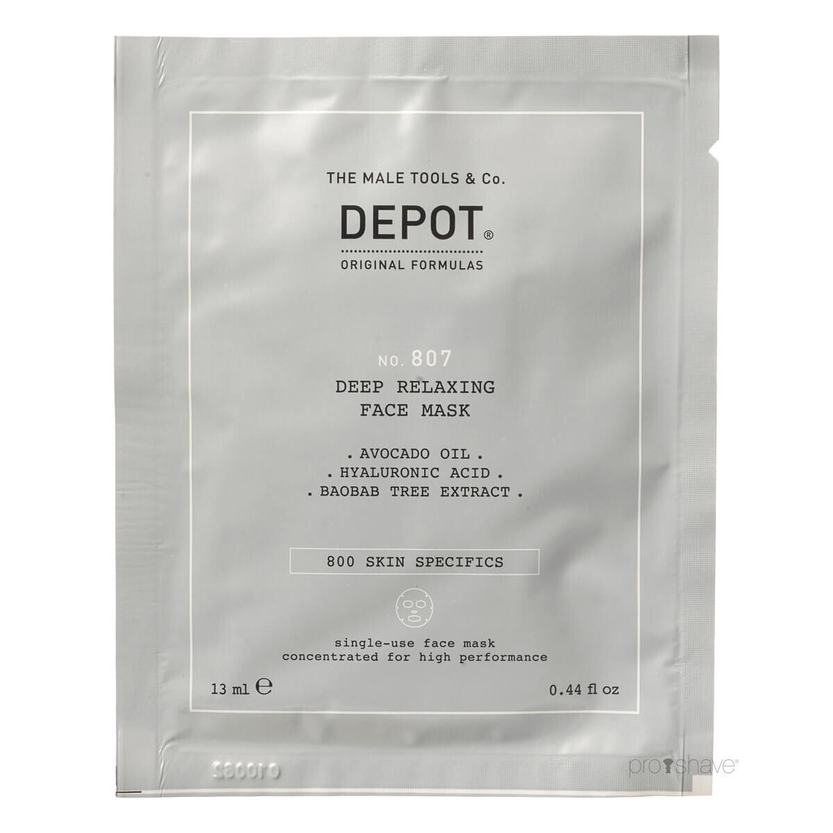 Se Depot Deep Relaxing Face Mask, No. 807, 1 stk. hos Proshave