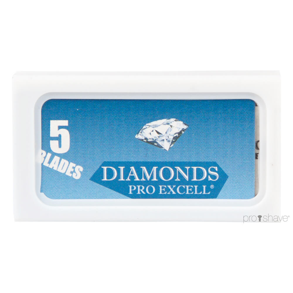 Derby Diamonds Pro Excel DE-Barberblade, 2×5 stk. (10 stk.)