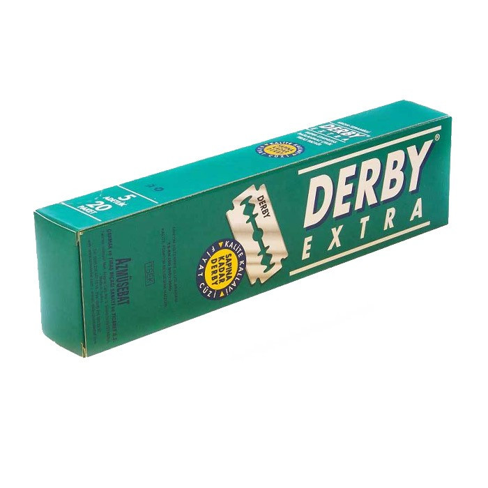 Derby Extra, Coated DE-Barberblade, 1 Stang, 20x5 stk. (100 stk.)