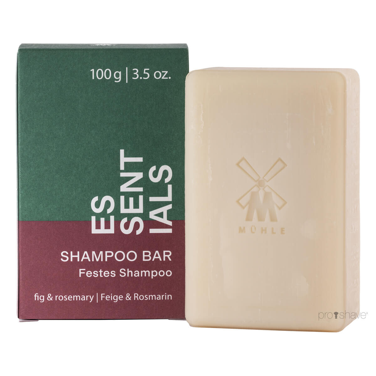 Se Mühle Shampoo Bar, Fig & Rosemary, Essentials, 100 gr. hos Proshave