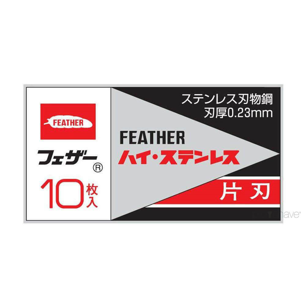 Feather FHS-10 Single Edge Barberblade (spineless), 10 stk.