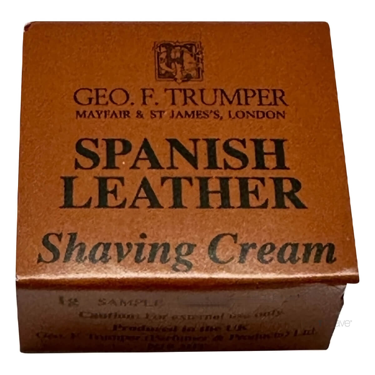 13: Geo F Trumper Barbercreme, Spanish Leather, Sample, 1 gr.