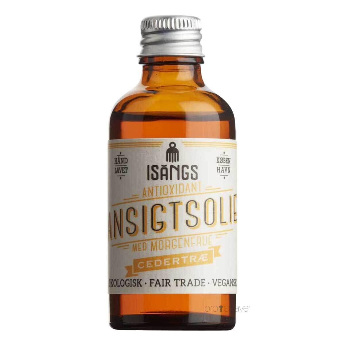 Se Isangs Antioxidant Ansigtsolie, Cedertræ, 50 ml. hos Proshave