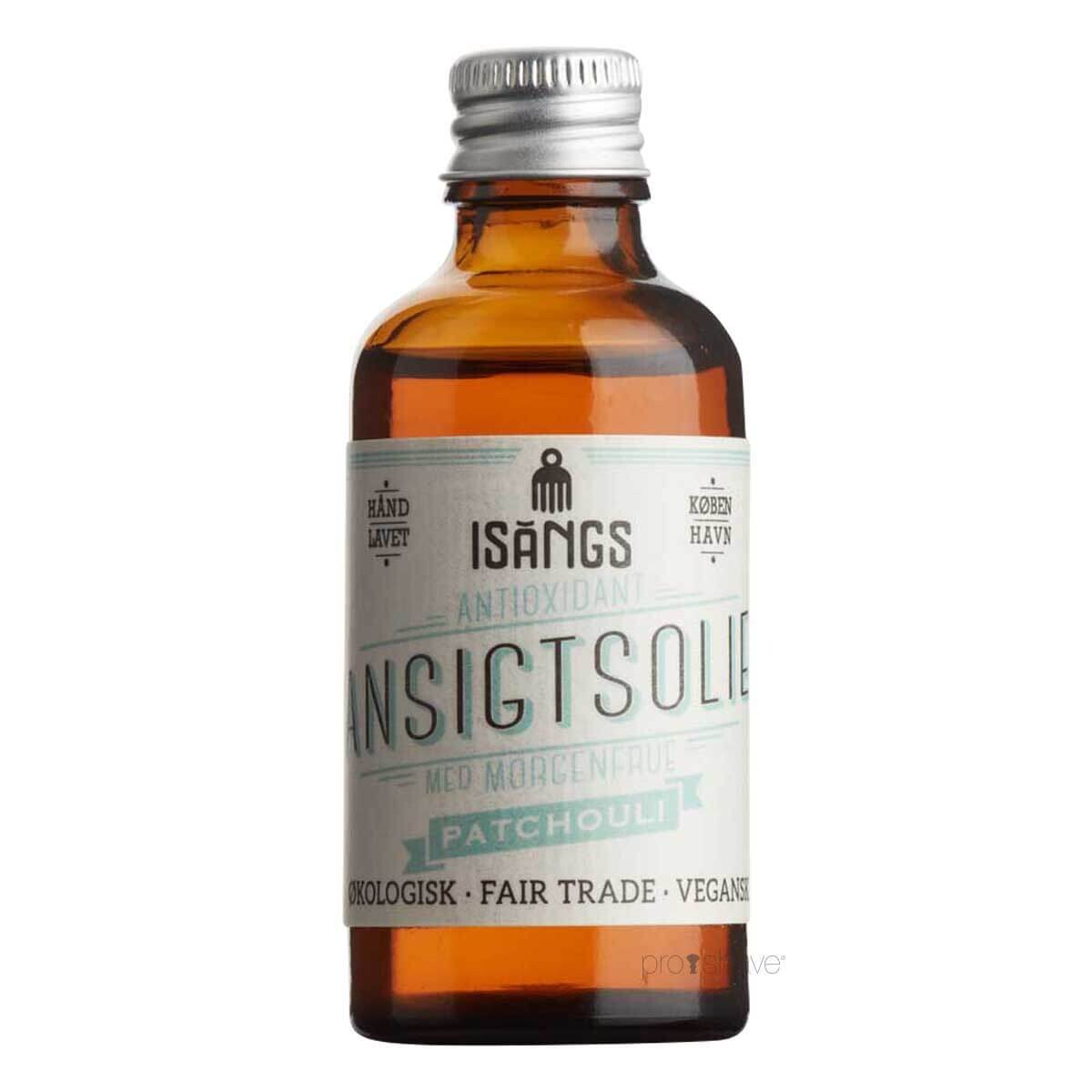 4: Isangs Antioxidant Ansigtsolie, Patchouli, 50 ml.