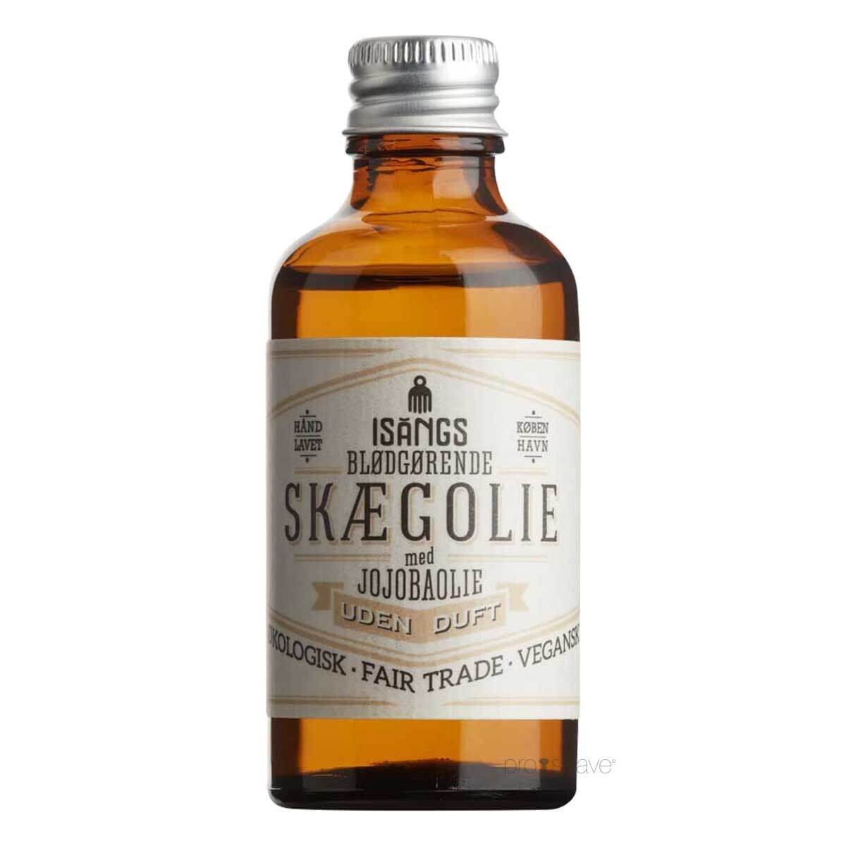 Isangs Blødgørende Skægolie, Uden duft, 50 ml.