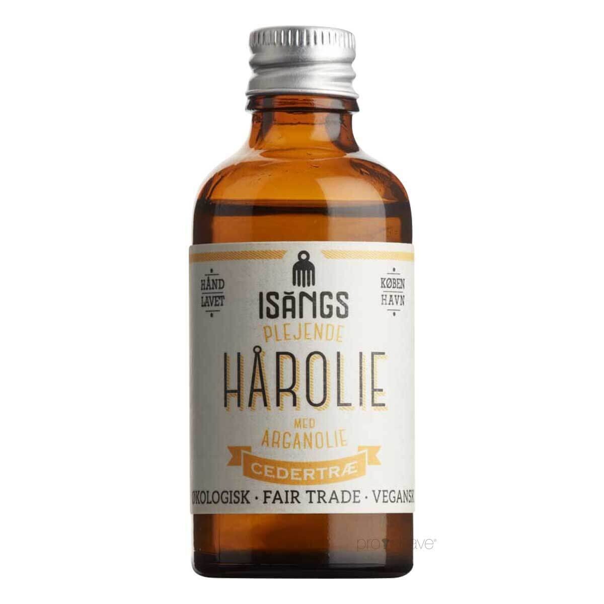 Isangs Plejende Hårolie, Cedertræ, 50 ml.
