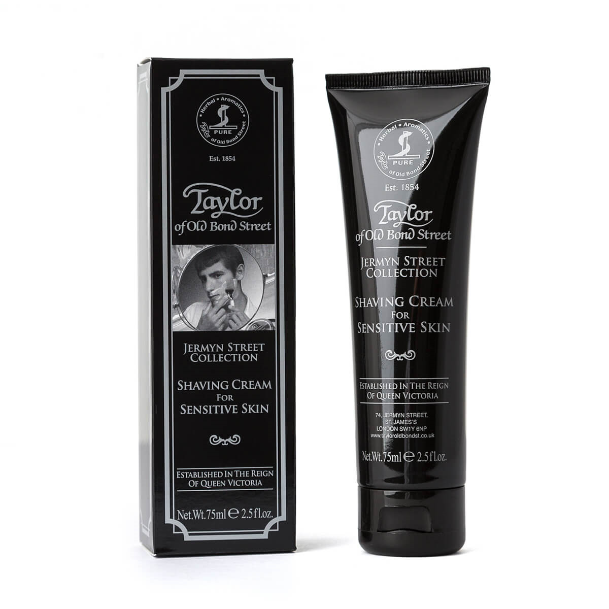 Se Taylor of Old Bond Street Jermyn Street Collection Sensitiv Barbercreme (75 g) hos Proshave