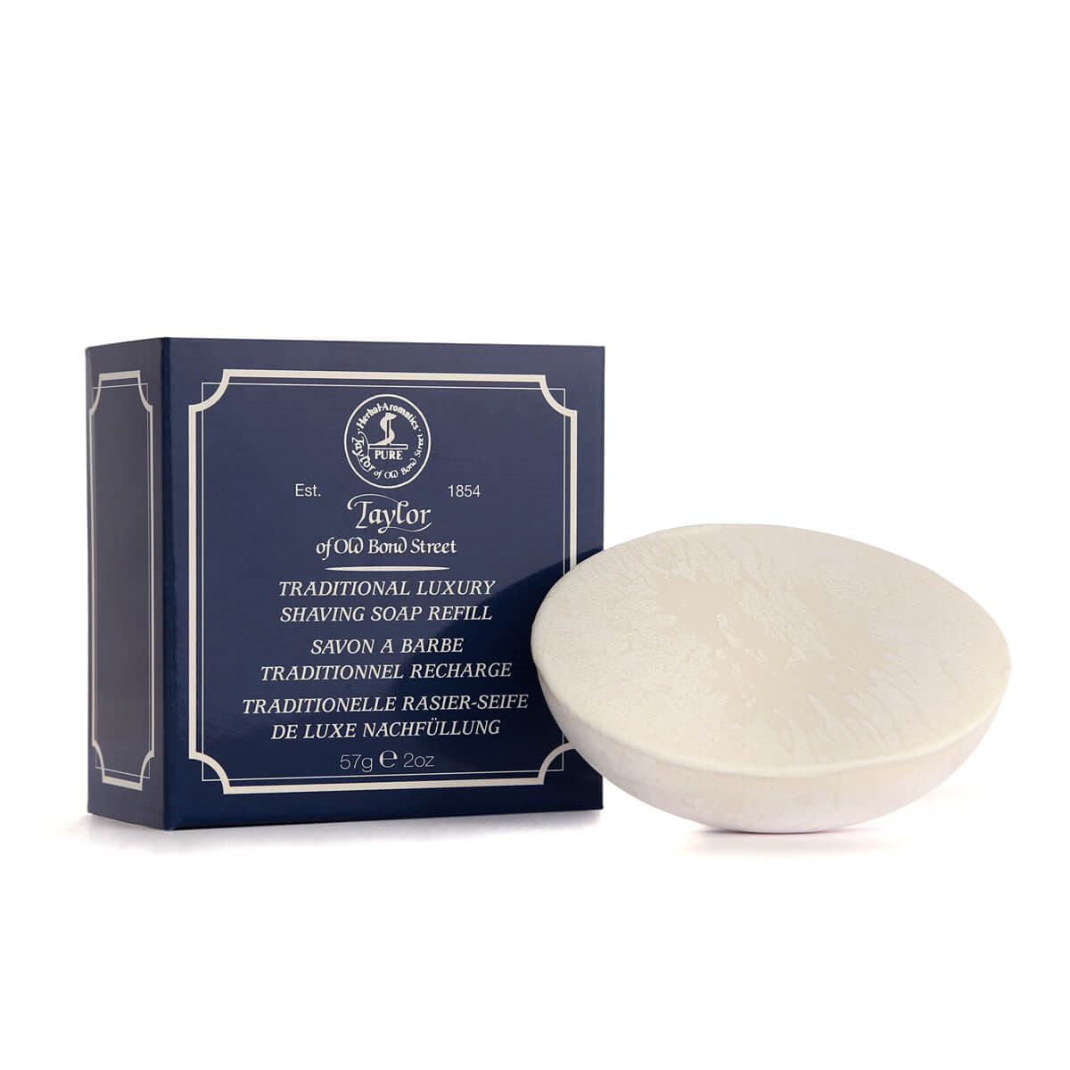 Taylor Of Old Bond Street Barbersæbe Refill, Traditionel, 57 gr.