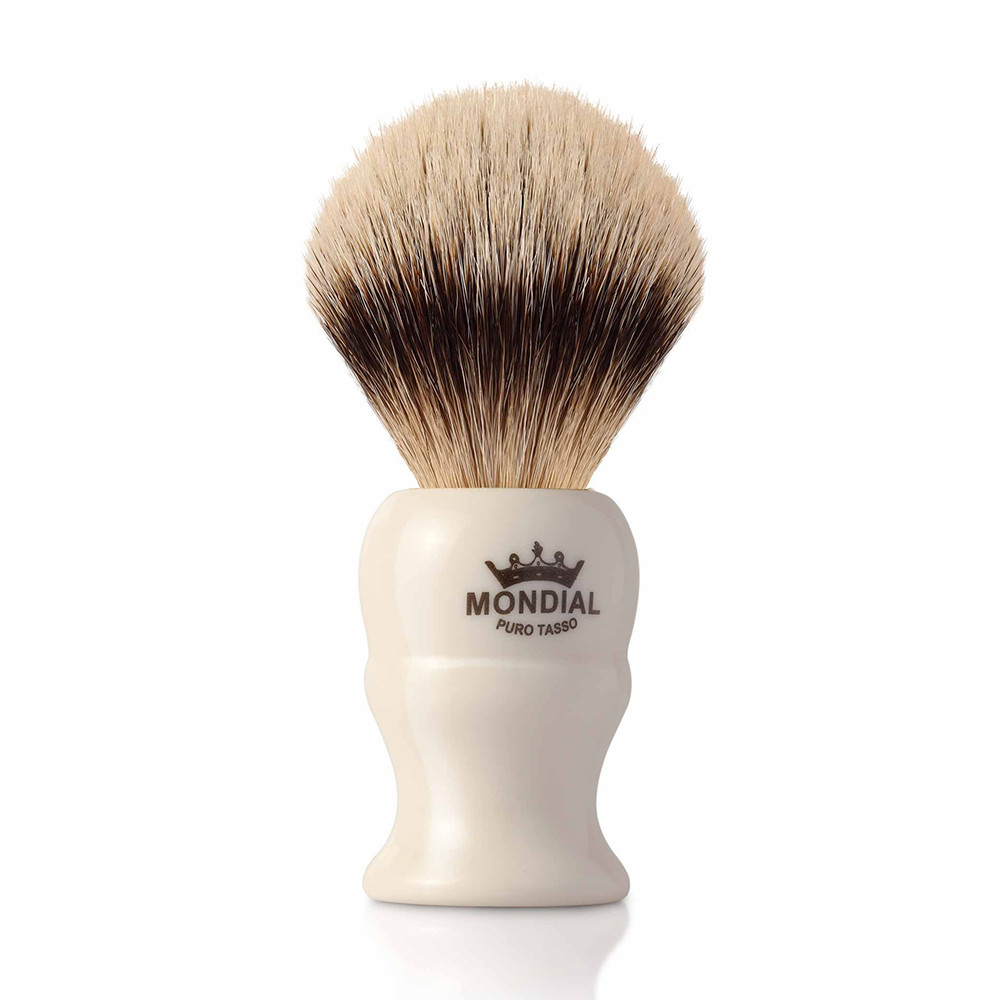 Billede af Mondial Silvertip Badger Barberkost, Jermin, 22 mm, Ivory