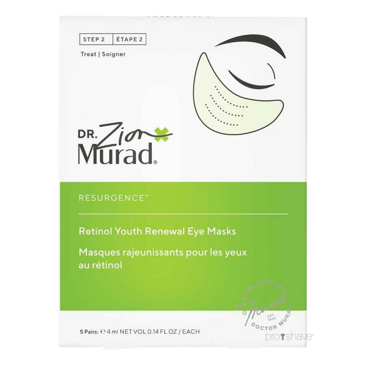 Se Murad Retinol Youth Renewal Eye Masks, 5sæt. hos Proshave