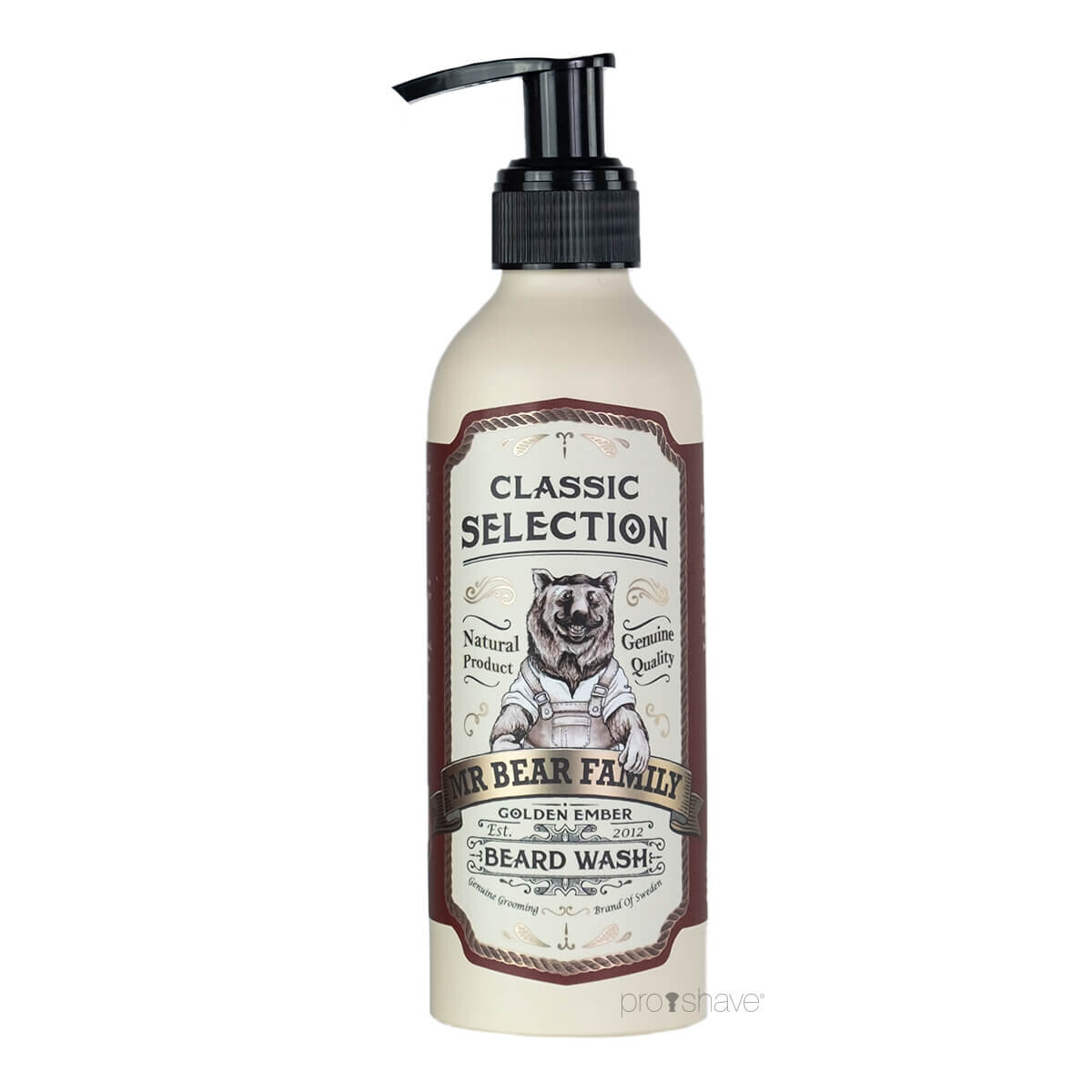 Se Mr. Bear Beard Wash, Golden Ember, 200 ml. hos Proshave