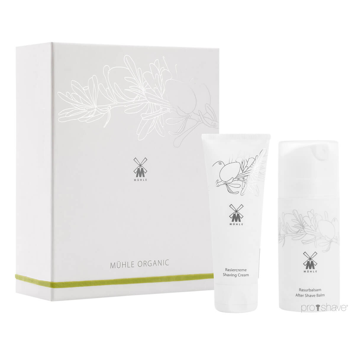 Mühle Organic Gavesæt med Barbercreme og Aftershave balm