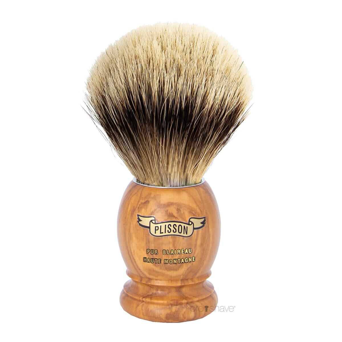 Billede af Plisson Barberkost, High Mountain White Badger & Oliventræ, Original, Str. 12