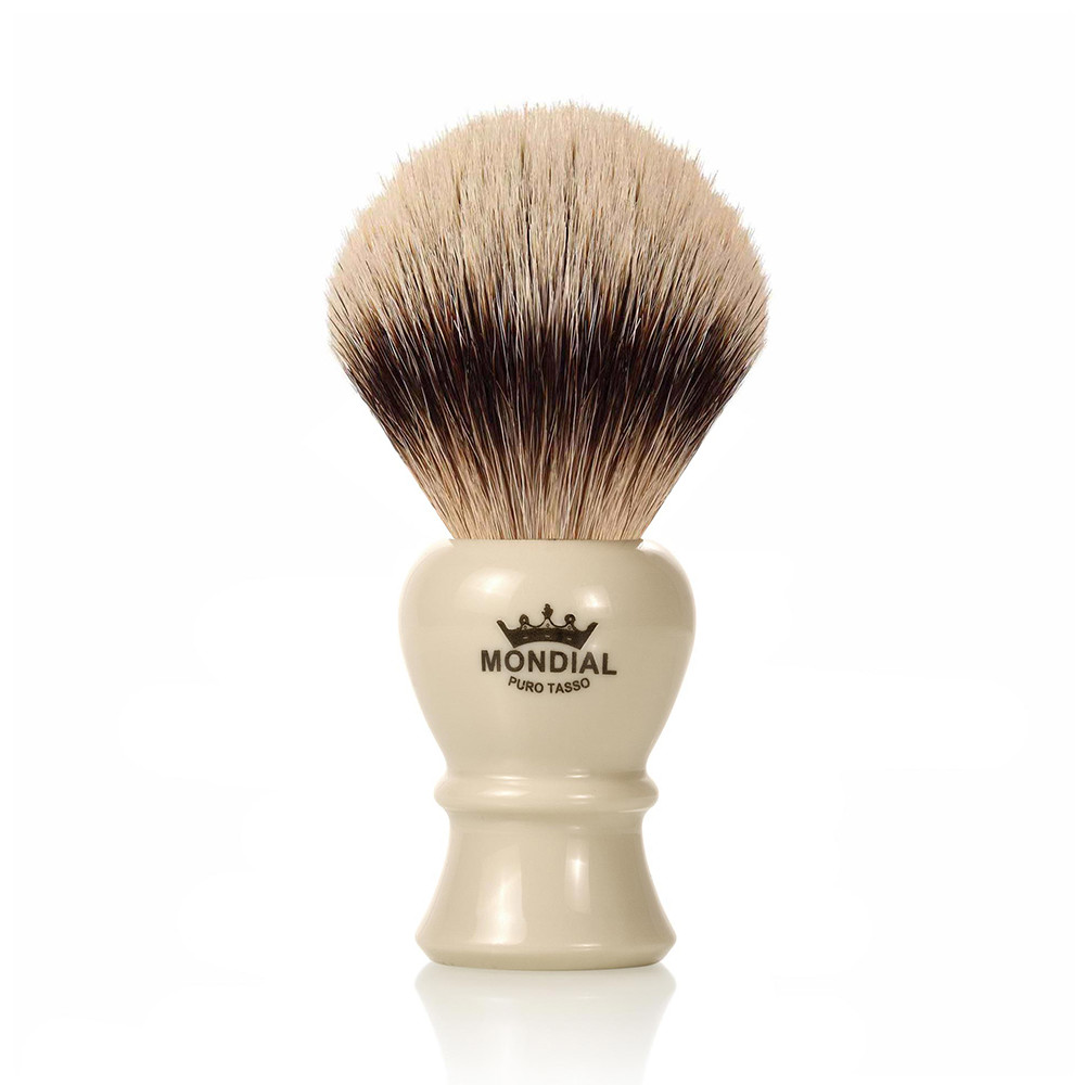 Billede af Mondial Silvertip Badger Barberkost, Piccadilly, 22 mm, Ivory