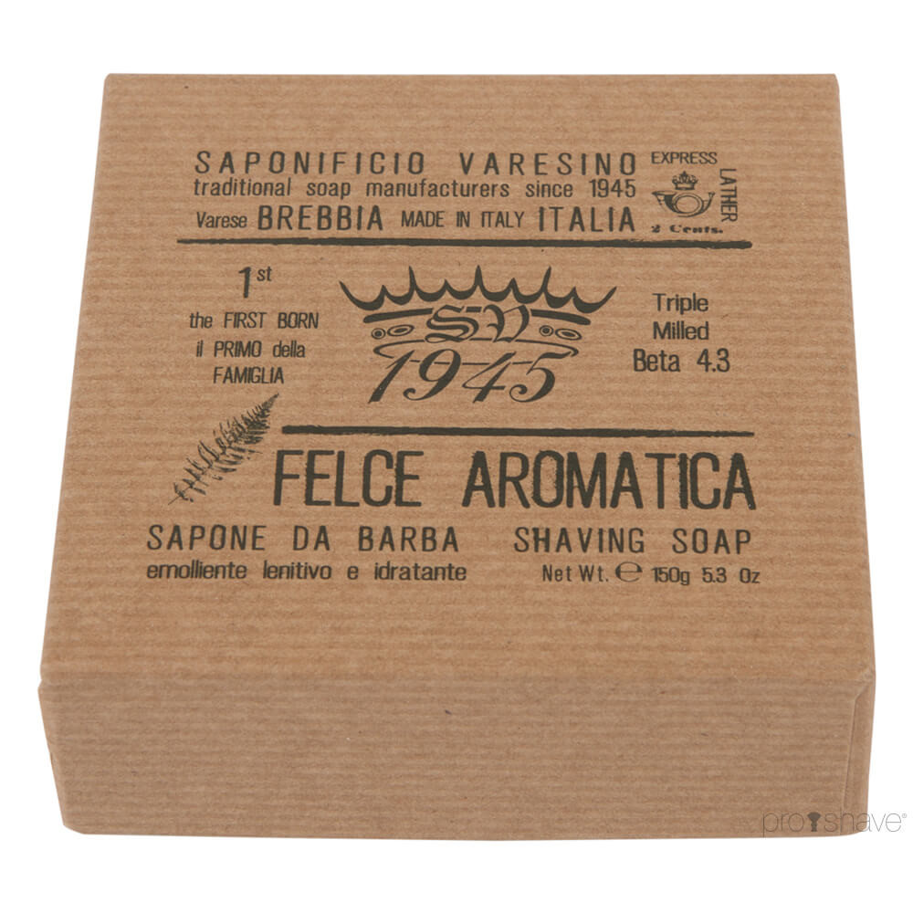 Se Saponificio Varesino Barbersæbe, Felce Aromatica, Refill, 150 gr. hos Proshave