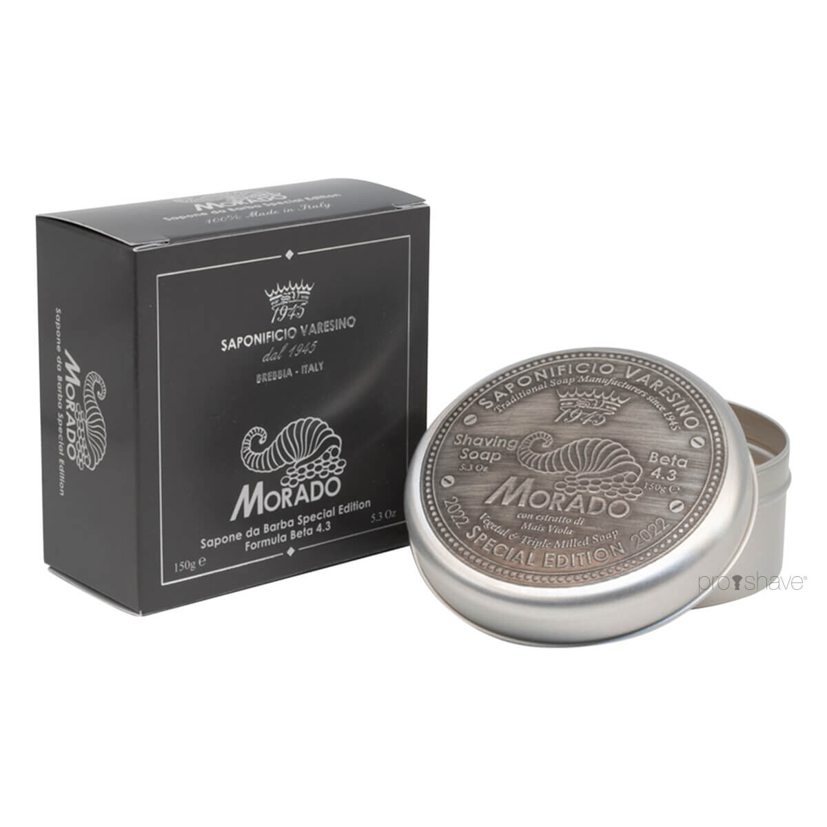 Se Saponificio Varesino Barbersæbe, Morado, 150 gr. hos Proshave