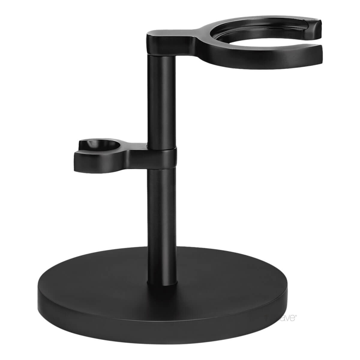 Mühle Barbersæt med DE-skraber, Fibre Barberkost og Holder, Rocca, Sort rustfrit stål