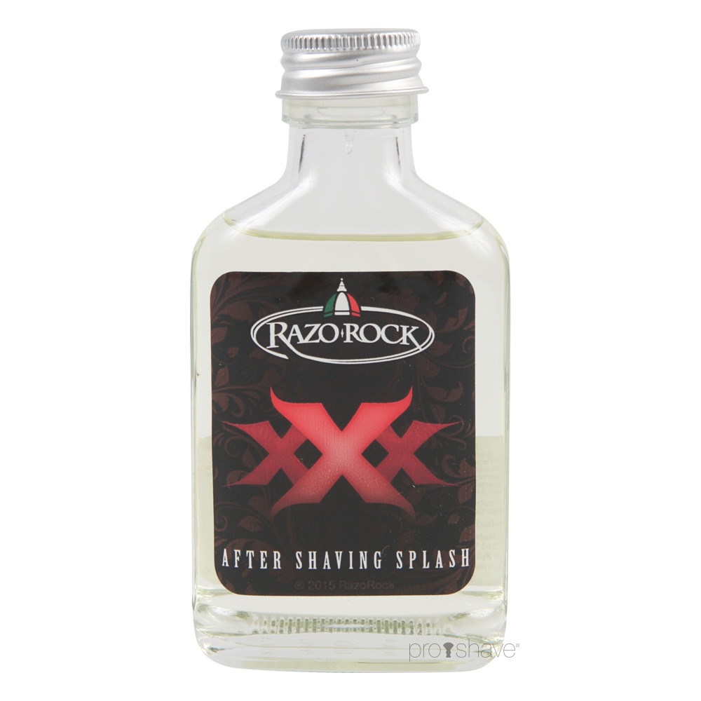 Se RazoRock XXX Aftershave Splash, 100 ml. hos Proshave