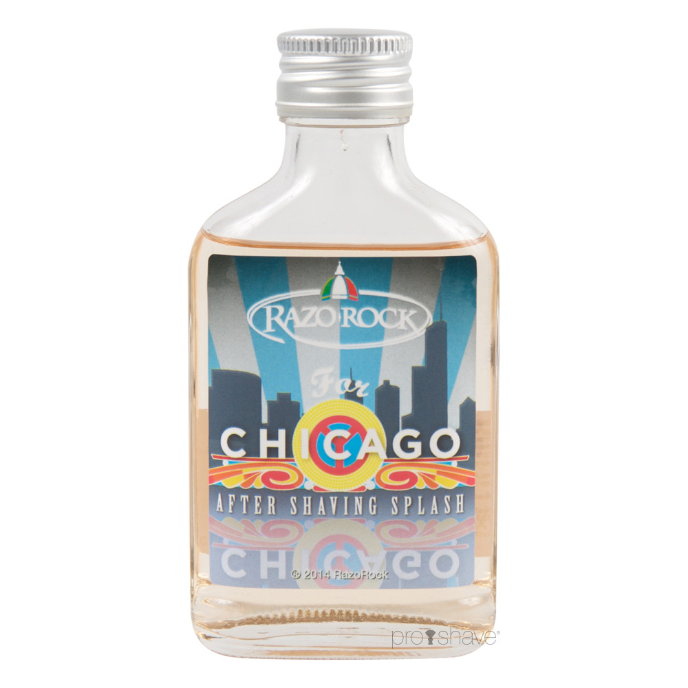 RazoRock For Chicago Aftershave Splash, 100 ml.