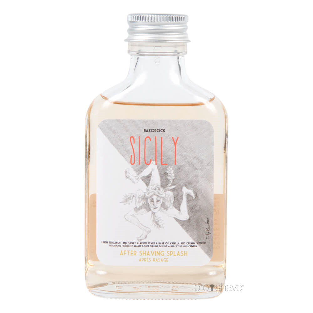 RazoRock Sicily Aftershave Splash, 100 ml.