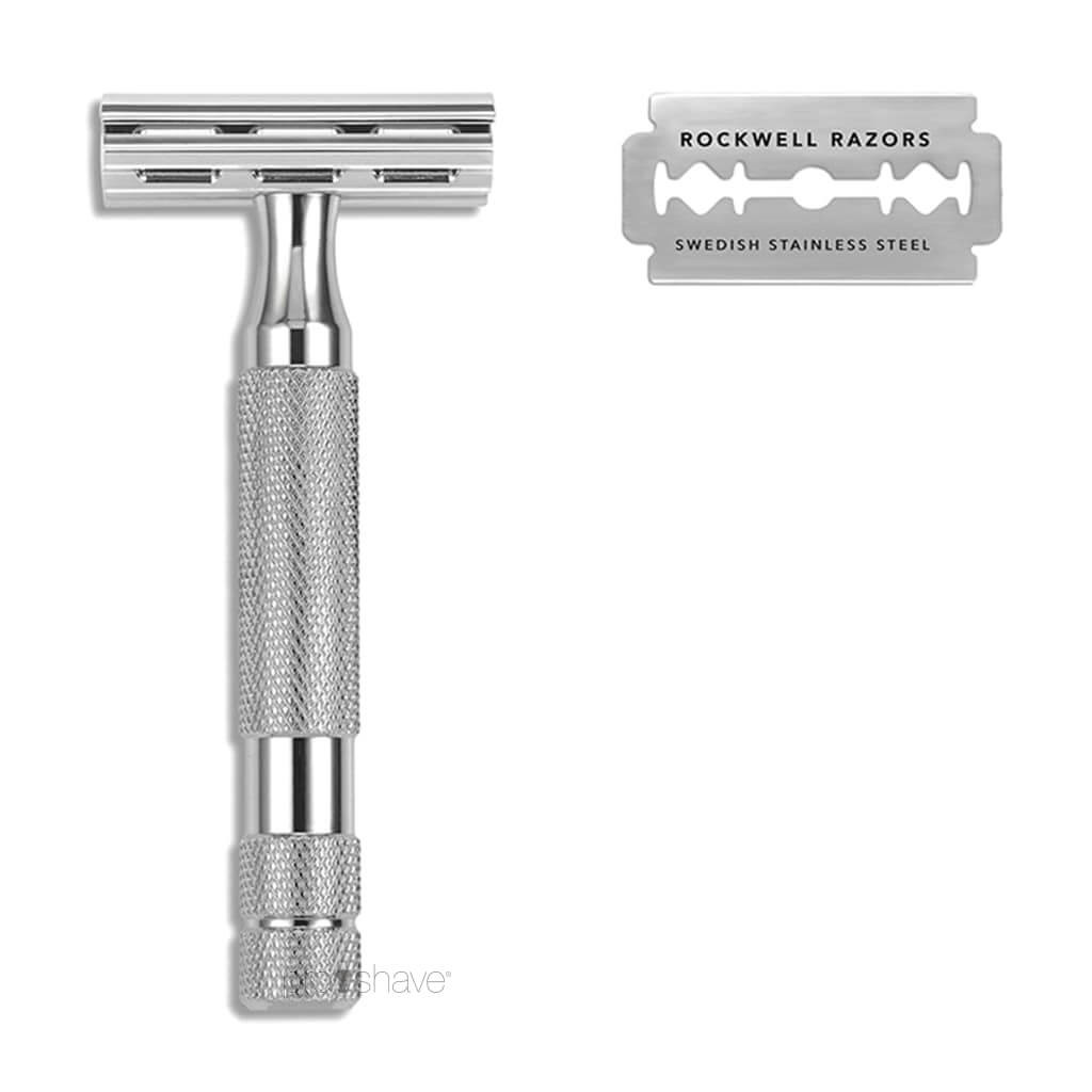Rockwell 2C Justerbar DE-Skraber, White Chrome