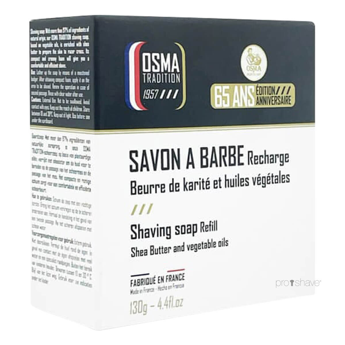 #3 - Osma Refill til Barbersæbe i glasskål, 130 gr.