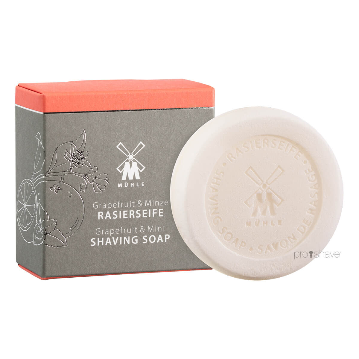 Billede af Mühle Barbersæbe, Grapefrugt & Mint, 65 gr.