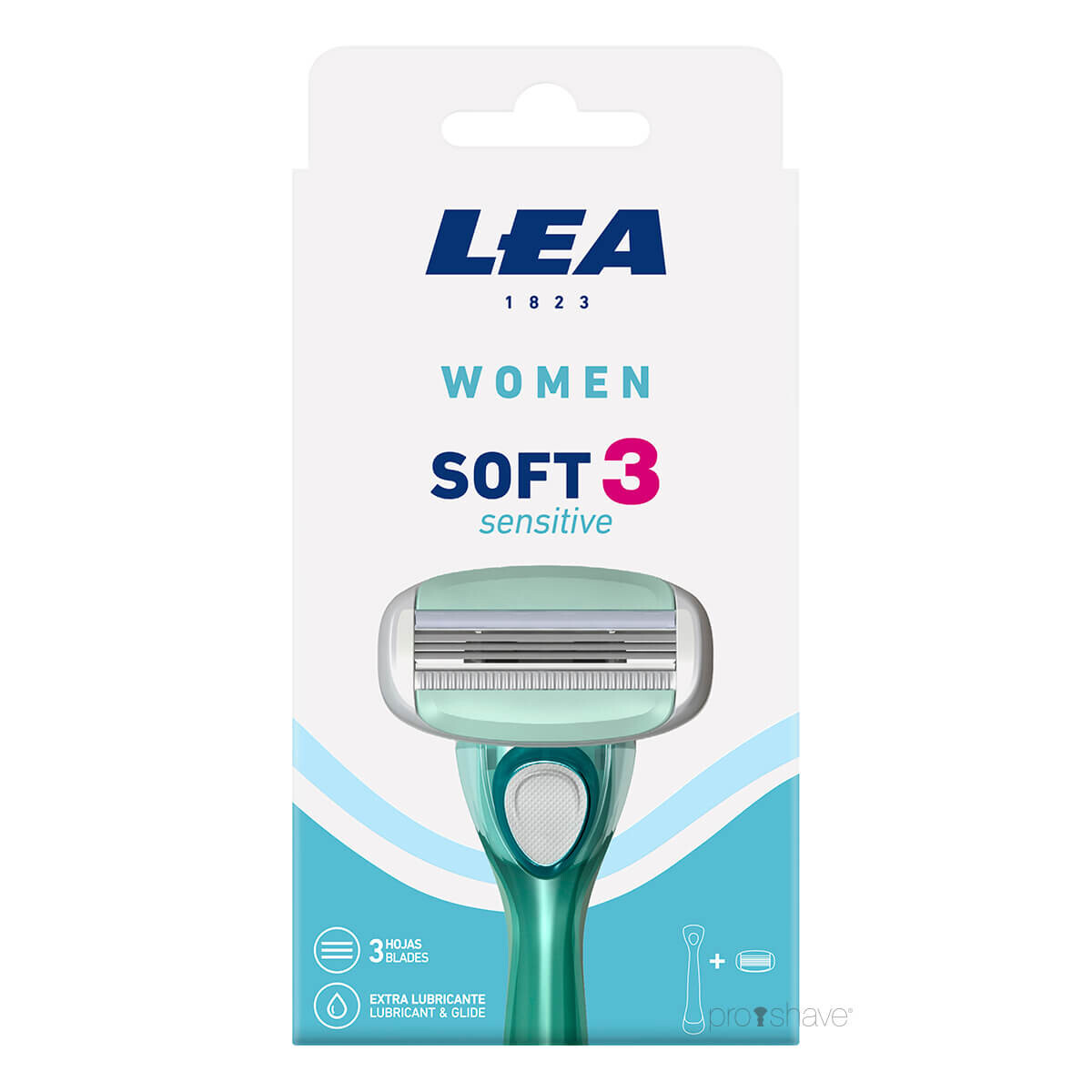 Billede af LEA Soft 3 Sensitive, Skraber og 1 blad (3 klinger), Women