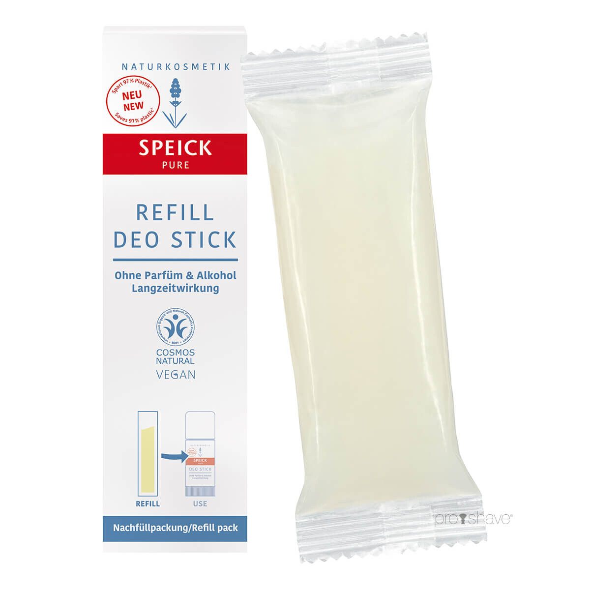 Se Speick Pure Deo Stick, Refill, 40 ml. hos Proshave