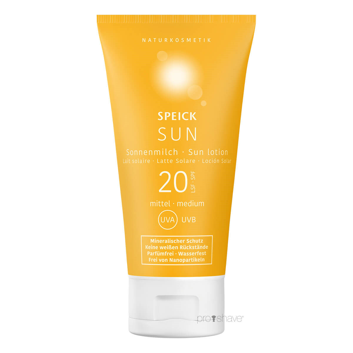 Se Speick Sun Lotion, SPF 20, 150 ml. hos Proshave