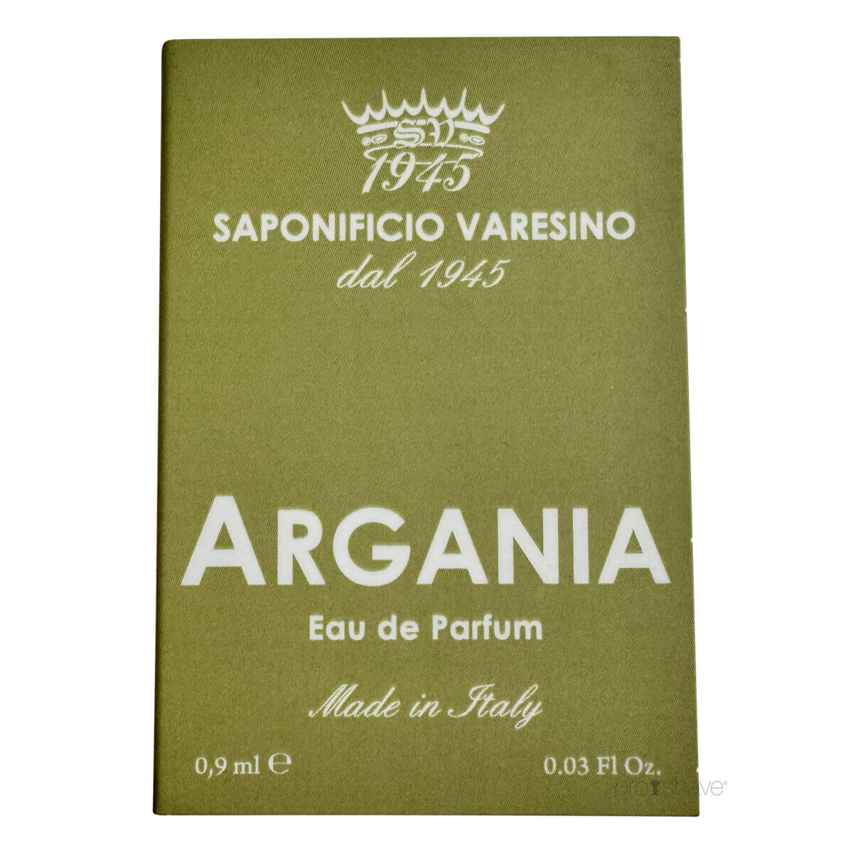 Se Saponificio Varesino Eau de Parfum, Argania, Sample, 0.9 ml. hos Proshave