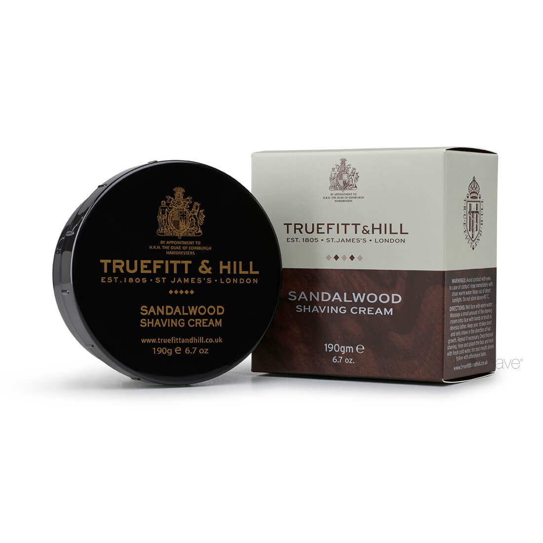 Billede af Truefitt & Hill Barbercreme, Sandalwood, 190 gr.