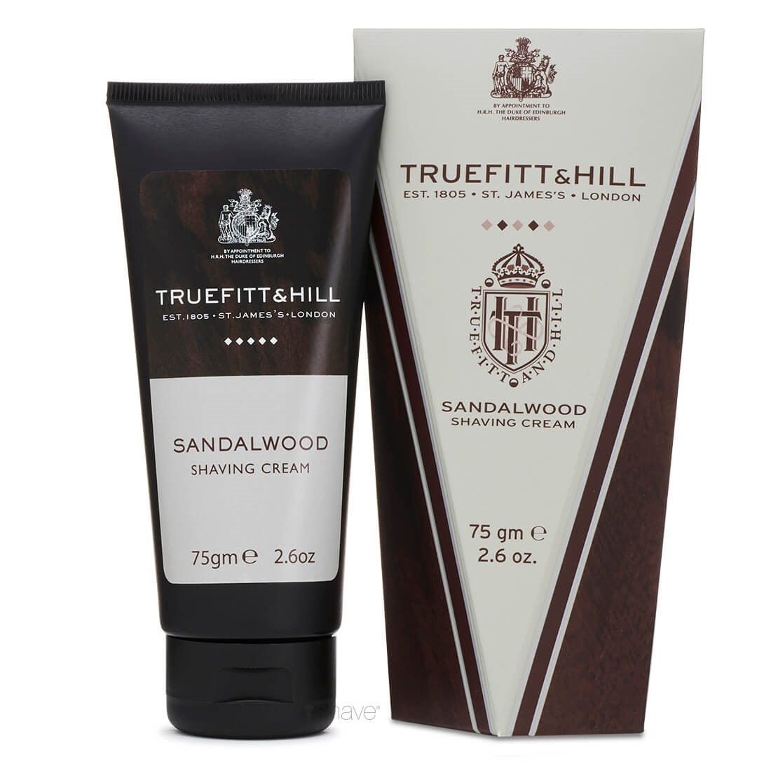 6: Truefitt & Hill Barbercreme, Sandalwood, 75 gr.