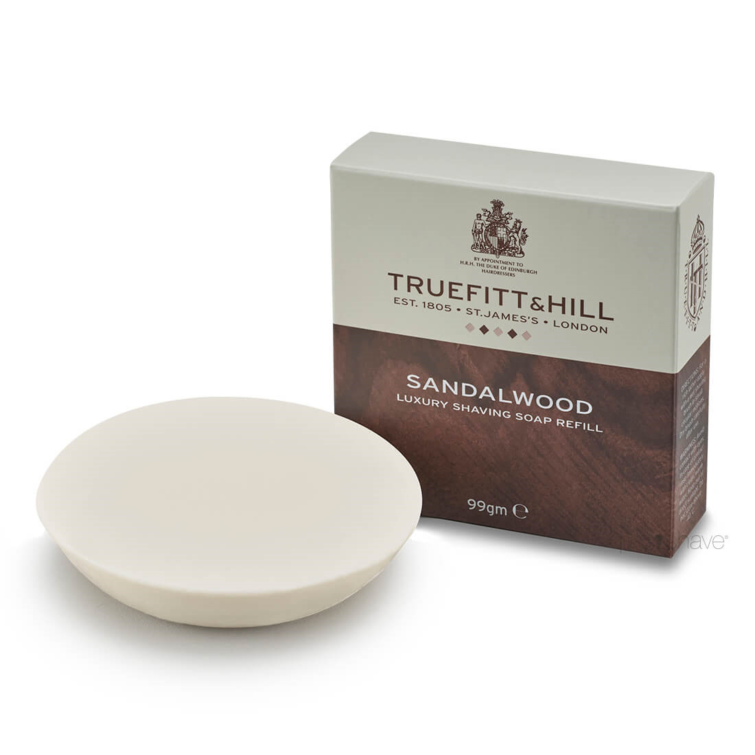 4: Truefitt & Hill Barbersæbe refill, Sandalwood, 99 gr.