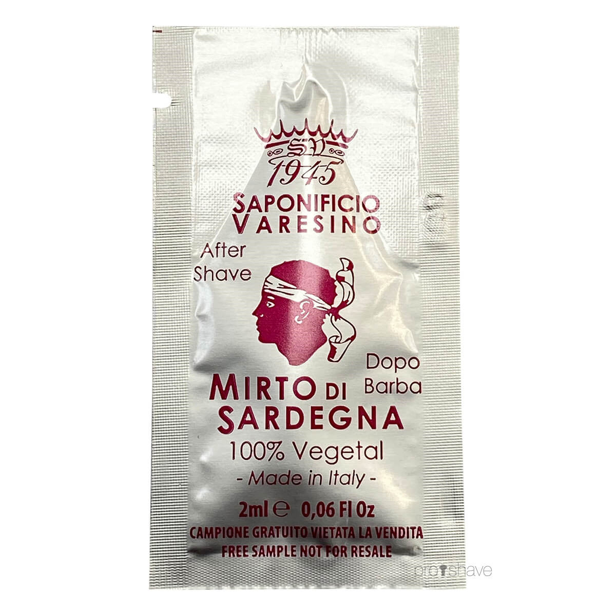 Saponificio Varesino Aftershave, Mirto di Sardegna, SAMPLE, 2 ml.