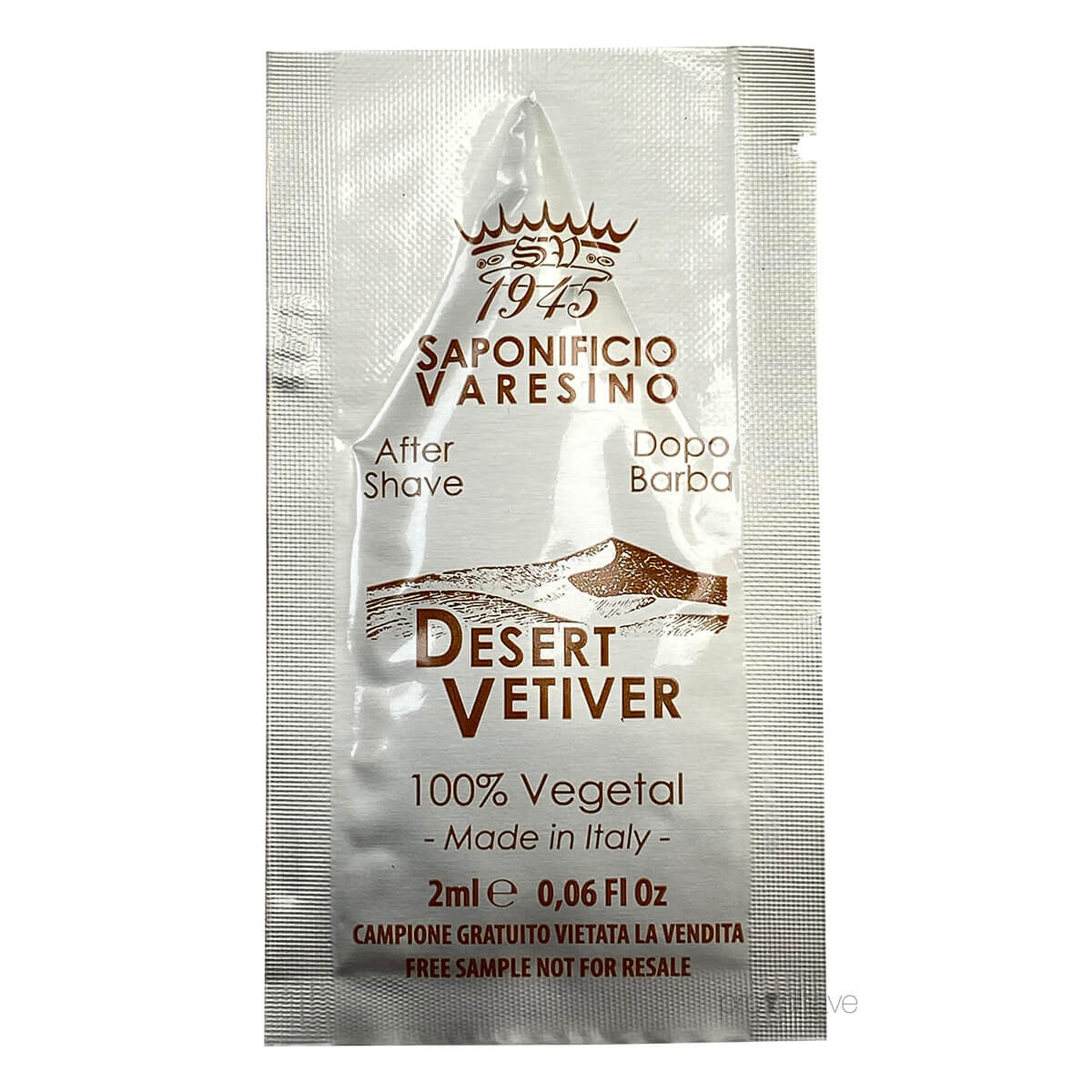 Se Saponificio Varesino Aftershave, Desert Vetiver, SAMPLE, 2 ml. hos Proshave