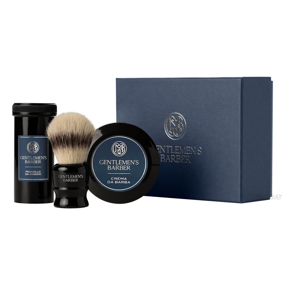 Billede af Mondial Travel box Gentlemen's Barber med Rejsebørste og Barbercreme