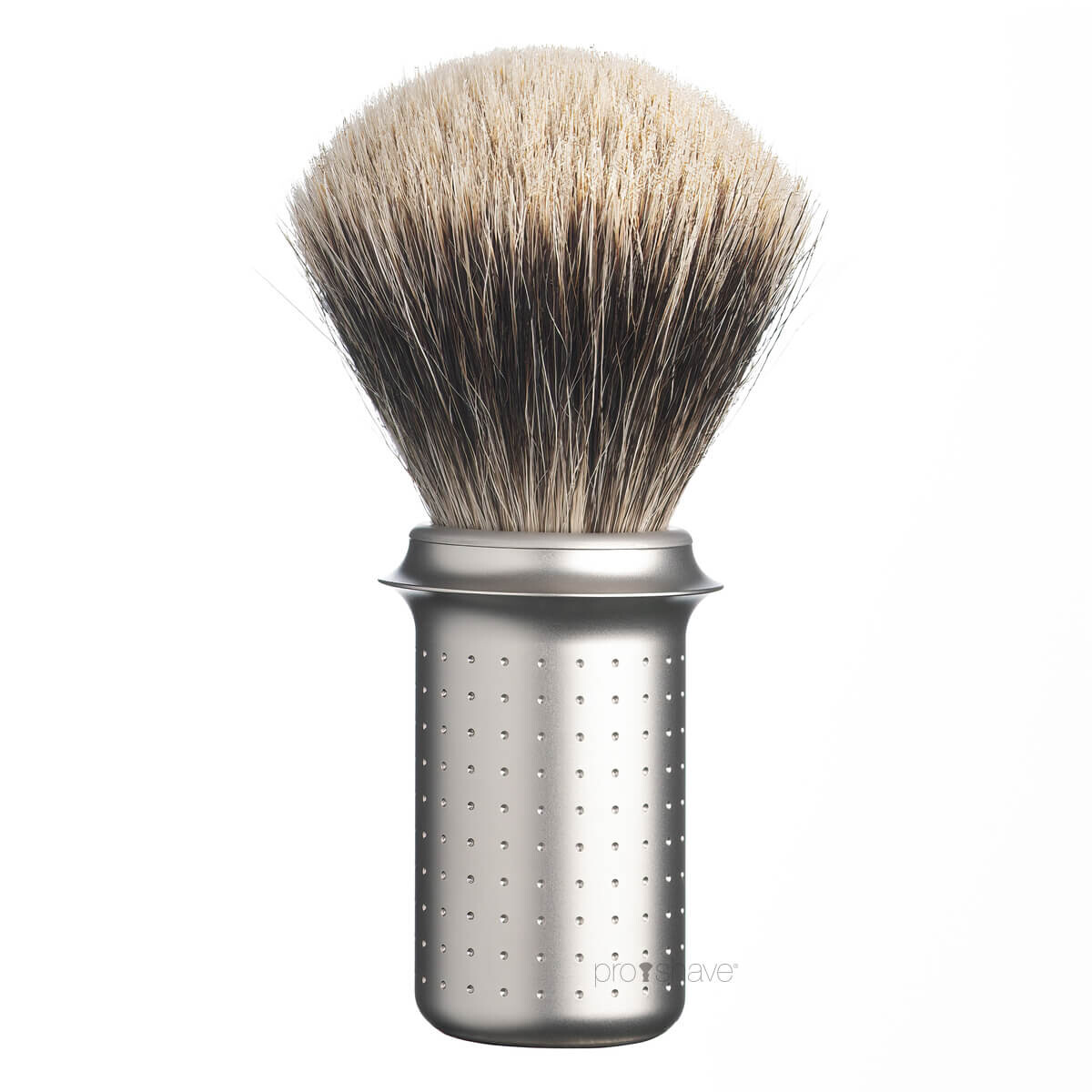 Se Tatara Finest Badger Barberkost, Rustfrit stål - Matte hos Proshave