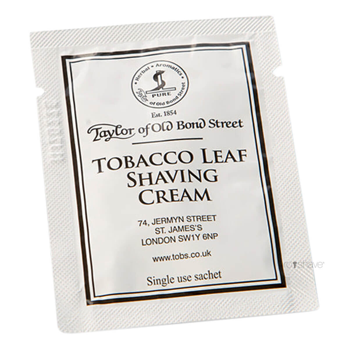 Se Taylor Of Old Bond Street Barbercreme, Tobacco Leaf, 5 ml., SAMPLE hos Proshave