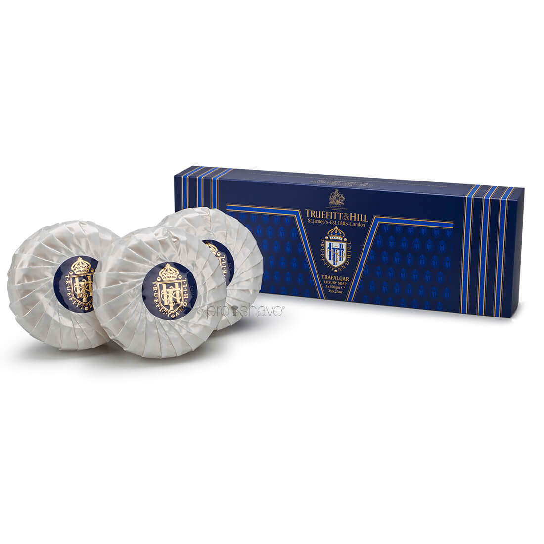 Se Truefitt & Hill Sæbe, Trafalgar (triple-milled), 3x150 gr. hos Proshave