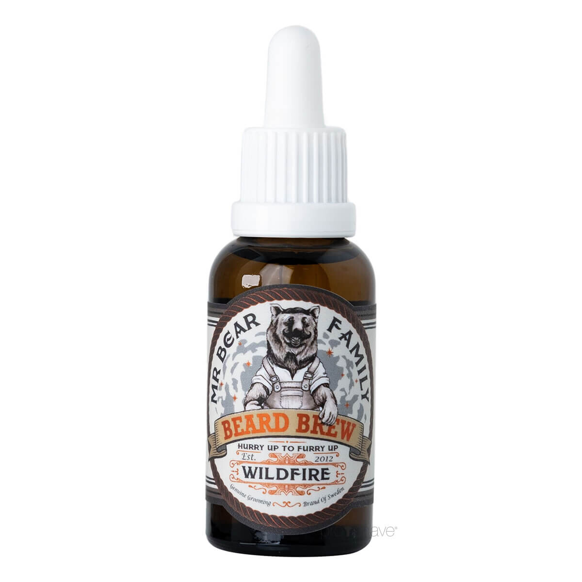 Se Mr. Bear Skægolie, Beard Brew Oil, Wildfire, 30 ml. hos Proshave