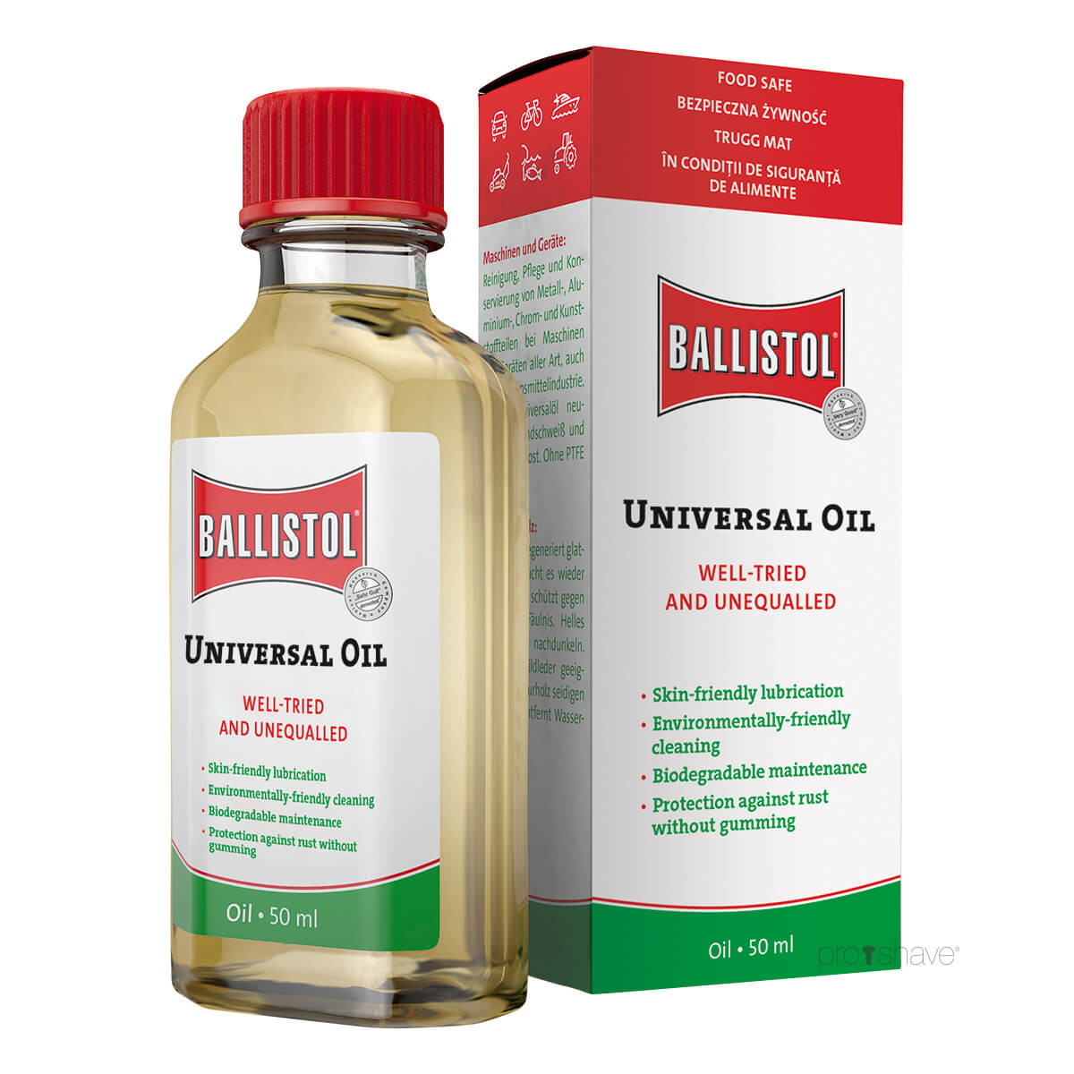 Se Ballistol Universalolie, 50 ml. hos Proshave
