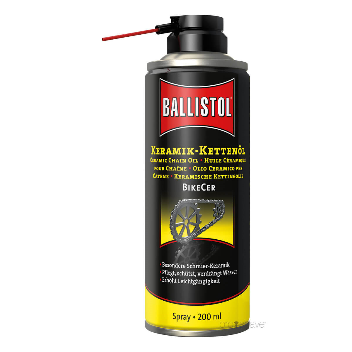 Se Ballistol Keramisk Kædeolie Spray BikeCer, 200 ml. hos Proshave