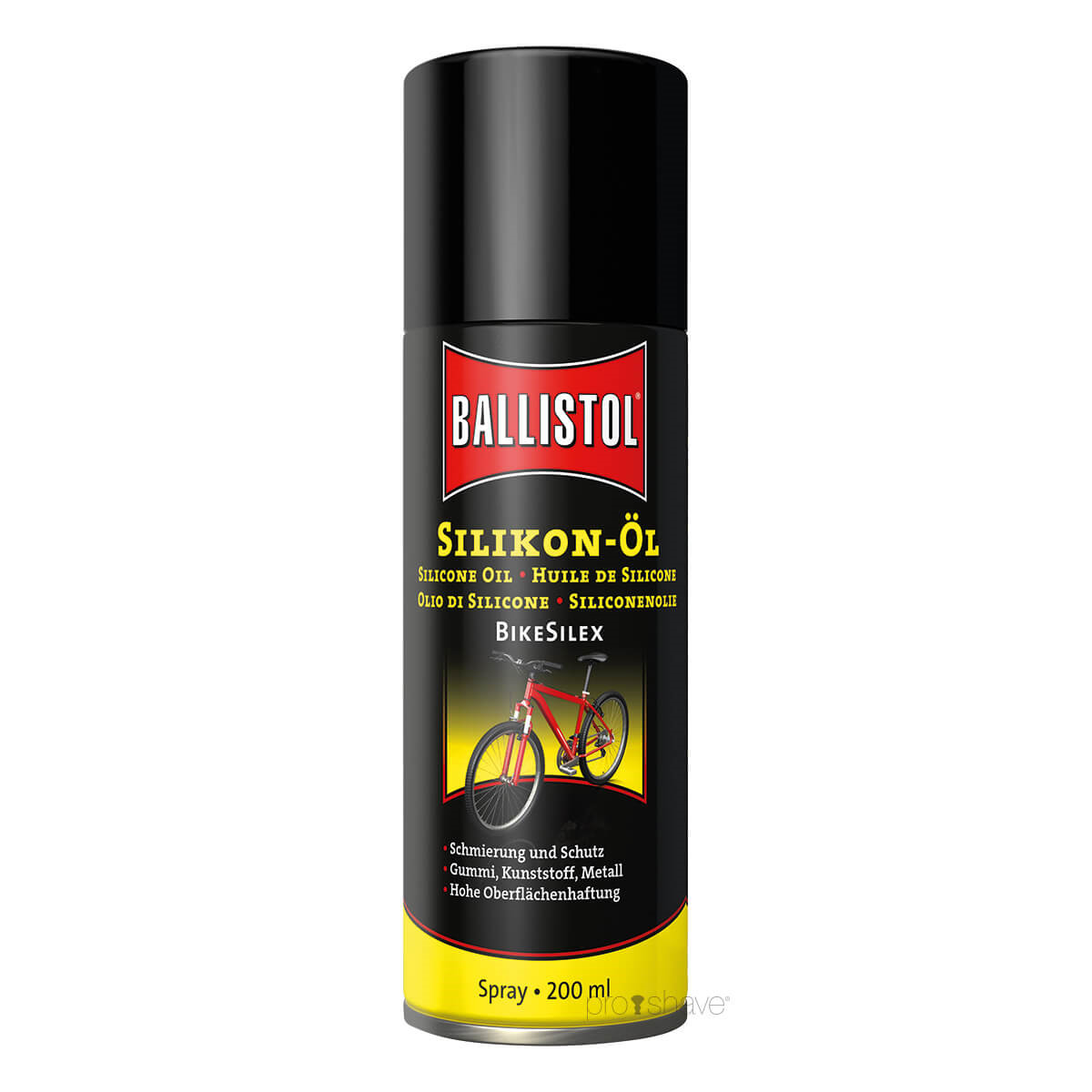 Se Ballistol Silicone Oile Spray BikeSilex, 200 ml. hos Proshave