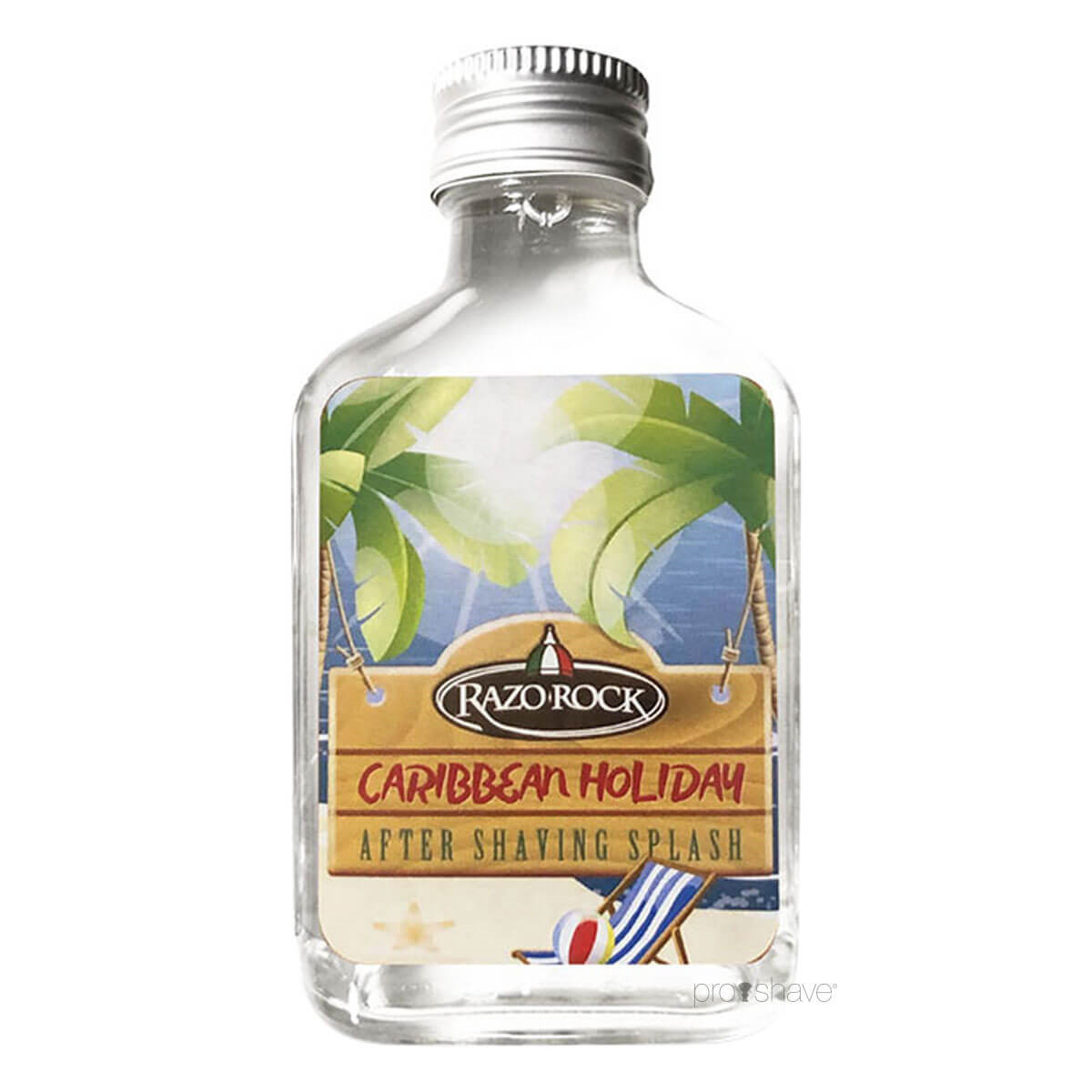 Se RazoRock Caribbean Holiday Aftershave Splash, 100 ml. hos Proshave