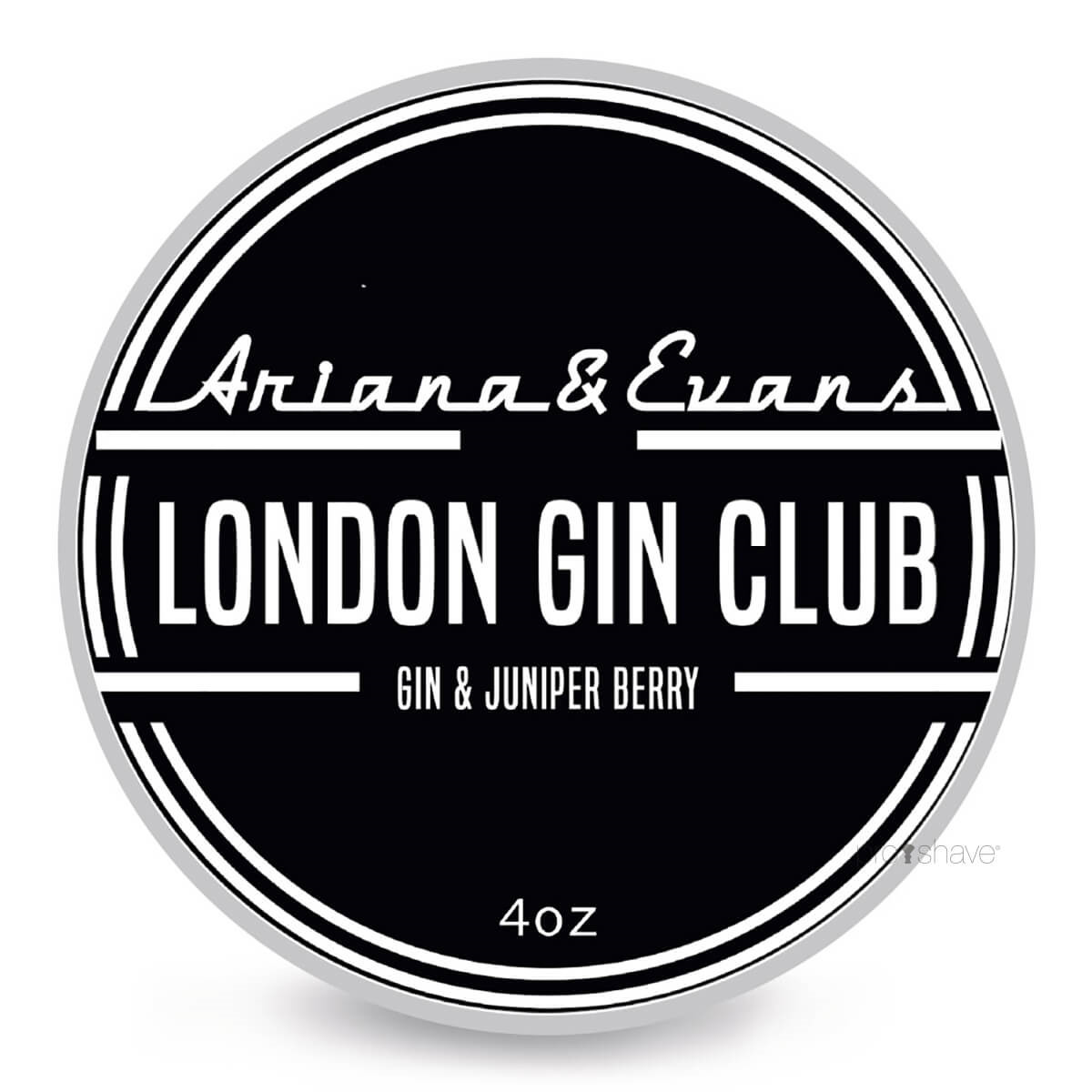 Ariana & Evans Barbersæbe, London Gin Club, 118 ml.